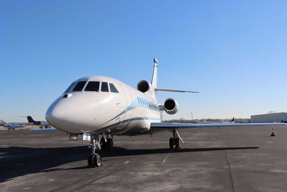 Saturn Aviation private jet on runway